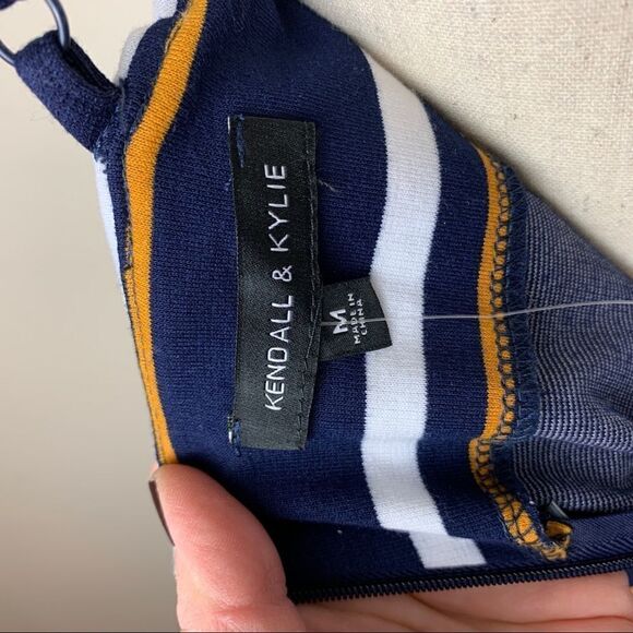 Kendall & Kylie PacSun‎ Mini Bodycon Striped Dress Sz M New With Tags - Picture 11 of 16